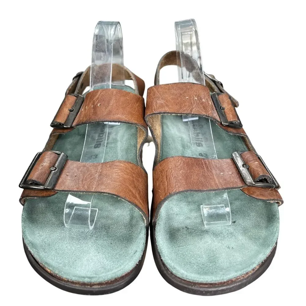 Mephisto Men’s Zeus Brown Leather Sandal Size 43 US 9